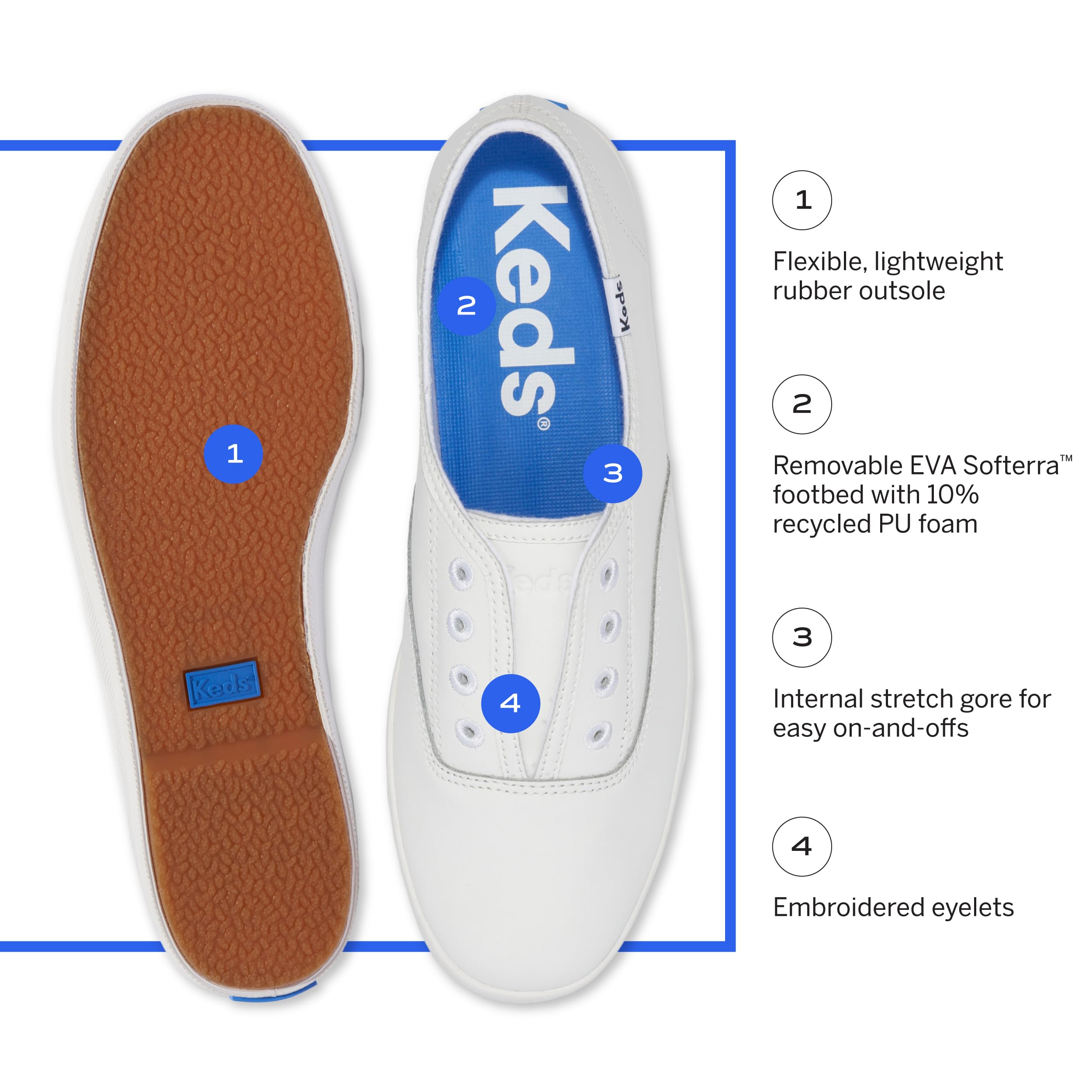 Keds Womens Chillax Slip onSneaker