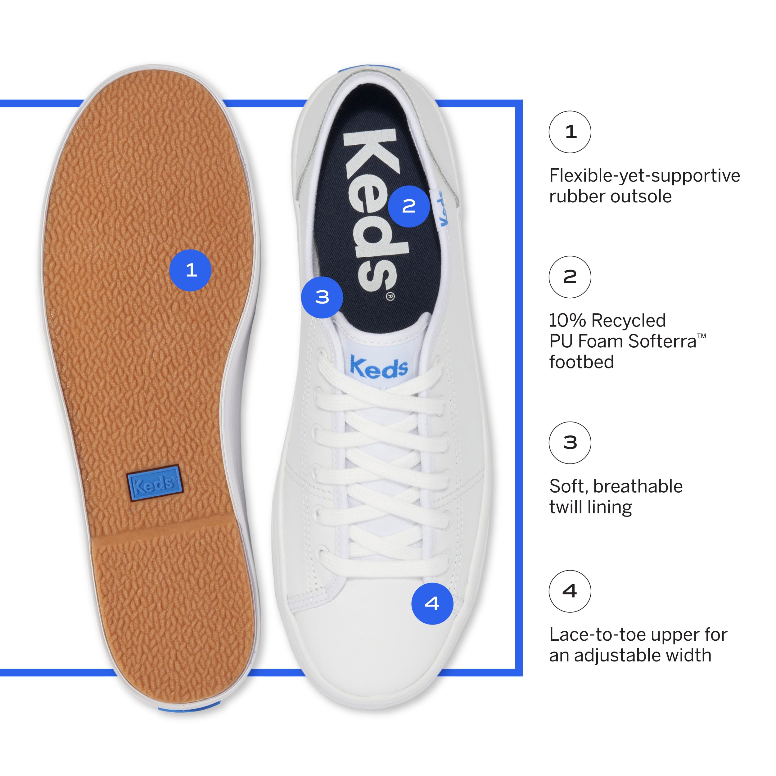 Keds Women's Kickstart Lace Up Sneaker